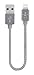 Belkin Metallic Lightning to USB Cable - MFi-Certified iPhone Charging Cable for iPhone Xs, XS Max, XR, X, 8/8 Plus and More (6-inches), Gray