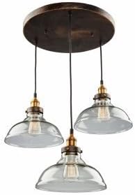 Artcraft Lighting Greenwich 3-Light Pendant, 13-Inch