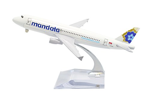 TANG DYNASTY(TM) 1:400 16cm Air Bus A320 Mandala Airlines Metal Airplane Model Plane Toy Plane Model