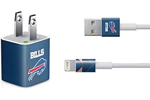 Skinit Decal Other Skin Compatible with iPhone Charger (5W USB) - Officially Licensed NFL Buffalo Bills Team Jersey Design