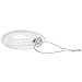 glasburg 80mm Clear Glass Disc Christmas Ornaments Set of 6