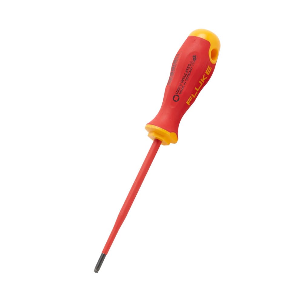 Fluke Insulated Squared Screwdriver #2, 5 in, 125 mm, 1,000 V, ISQS2