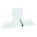 Avery Heavy-Duty View 3 Ring Binder, 2 Inch One Touch Slant Rings, 530-Sheet Capacity, DuraHinge, 2.8 Inch Wide Spine, Customizable Clear Cover and Spine, 1 White Binder (79792)