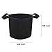Brajttt 7Gallon Grow Bags Set, Aeration Fabric Pots with Handles,Black Plant Bags,Durable Garden Grow Pots,Fabric Containers with Strap Handles 12 Packthumb 1