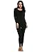 Ekouaer Thermal Sets Womens 2 Pcs Underwear Slimming Top & Bottom Pajama S-XXXL