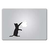 Curious Cat Version 2 Apple MacBook Decal Vinyl Sticker Apple Mac Air Pro Retina Laptop Sticker