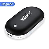 KARECEL Rechargeable Hand Warmers, Electric Hand Warmer 5200mAh Powerbank Reusable Handwarmers, Portable USB Hand Warmer Heater Battery Pocket Warmer, Best Gifts for Men and Women in Cold Winter