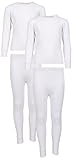 Arctic Hero Boys 2-Pack Thermal Underwear Top and Pant Set - Ecru/Ecru - 8/10