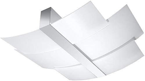 SOLLUX Steel Lighting LED Light Bulb Minimalist Design Lampshade Easy Installation Celia Chrome Ceiling Lamp