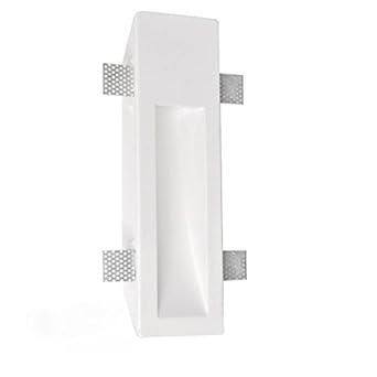 IsoLED Gips-Wand-Einbauleuchte, länglich, GU10, grosse Bauform