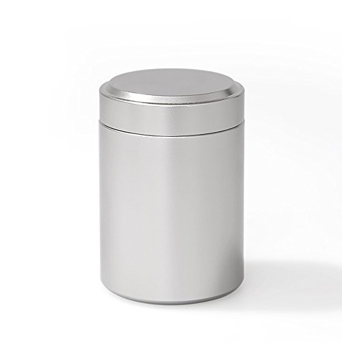 Titanium Alloy Mini Tea Caddies Portable Sealed Cans Container,4.5cm6.5cm