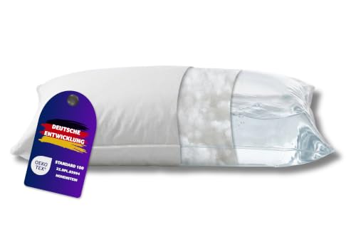 Traumnacht Orthopedic Water Cushion with Adjustable Padding 100% Cotton Cover 50 x 70 cm Designed in Germany Made in EU White 1 Piece (1 Piece)