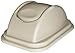 Rubbermaid Commercial FG306700BEIG Untouchable Polypropylene Top for Large Trash Cans, Beige