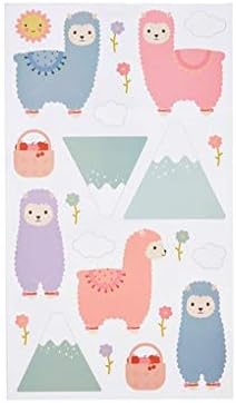 Sass & Belle Little Llama Wall Stickers, White/Multi