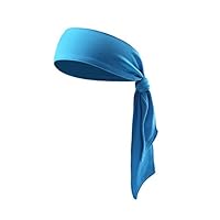 gu6uesa8n Head Tie Headband Sweat Absorbent for Men Women Anti-Slip Elastics Stretch Turban for Yoga Running Cycling Outdoor Workout Blue