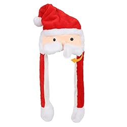 Hopearl Father Christmas Hat with Ears Moving