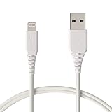 AmazonBasics Lightning to USB A Cable, MFi Certified iPhone Charger, White, 3 Foot