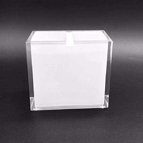 Essentra Home White and Transparent Toothbrush Holder from The Cristallino Collection