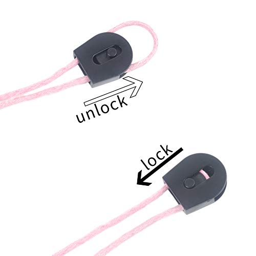 image for DYZD Paracord Cord Lock Wheeled Cord Toggle Stopper Clamp Toggle Stop 