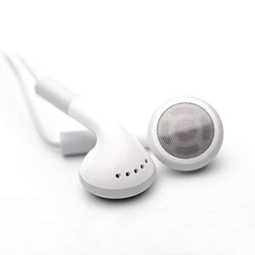 Wholesale Wired Cell Phone Headsets Bulk Earbuds Headphones 100 Pack For Iphone, Android, MP3 Player - White