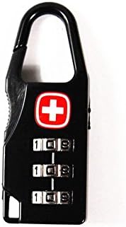 Just Lock Authorized TSA Approved Metal Material Security 3 Combination Travel Suitcase Luggage Bag Code Lock Padlock
