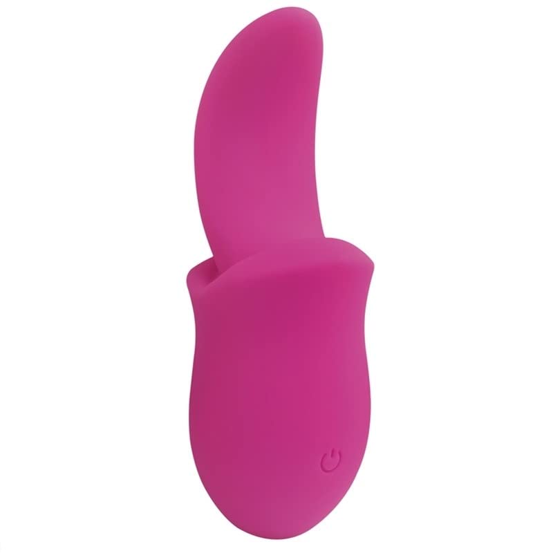 BeHorny Rechargeable Silicone Tongue Vibrator, 10 Modes, Pink