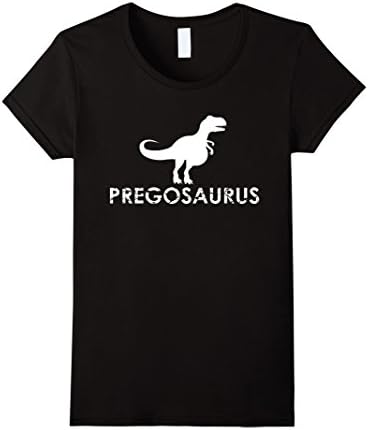 Womens Pregosaurus Funny Maternity T Shirt XL Black