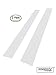 Capparis Kitchen Silicone Stove Counter Gap Cover, Easy Clean Heat Resistant Wide & Long Gap Filler, Seals Spills Between Counter, Stovetop, Oven, Washer & Dryer, Set of 2 (21 Inches, White)