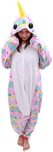 Adult Narwhal Onesie Animal Pajamas-Plush One Piece Halloween Cosplay Costume