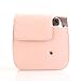 HelloHelio Classic Vintage PU Leather Compact Case with Strap for Fujifilm Instax Mini 9/8 / 8+ Instant Film Camera - Pink
