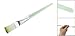 uxcell Lady Beauty Clear Green Slim Handle Mud Mask Face Brush