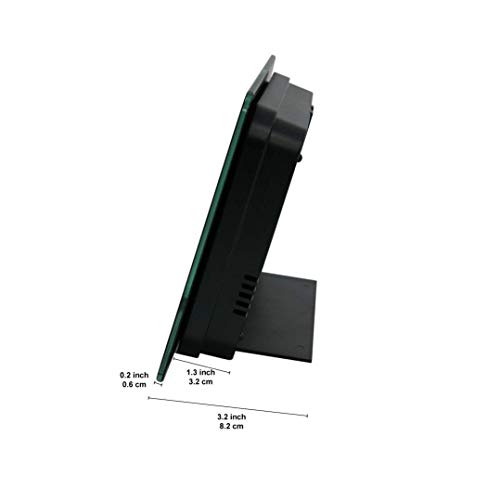 image for Marathon CL030033BK Atomic Self-setting Self-adjusting Wall Clock w/St