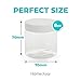HomeNove Slime Containers with Lids - Clear 8 Ounce Plastic Container BPA-Free Plastic Jar Slime Supplies Kit 12 Pack, Slime Containers 8 Ounce For Art Paint Storage, Scrubs, Lotions and Creams