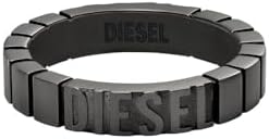 Anillos de acero inoxidable para hombre, Grafito, 8