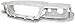 CPP Front Header Headlight Grille Mounting Panel for 1998-2002 Mercury Grand Marquis