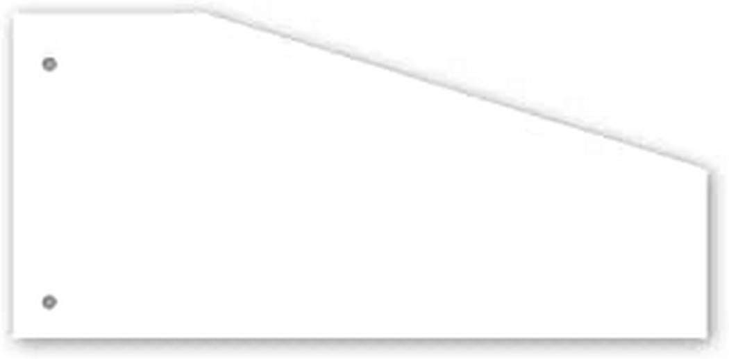 Kangaro 07070-09-TR Divider Strips, Paper, White, 235 x 105 Trapezoid