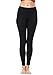 THE GYM PEOPLE Tummy Control Workout Yoga Leggings Women Black Power Flex Running Fitness Pants Non See-Through Fabric (Medium, Black)