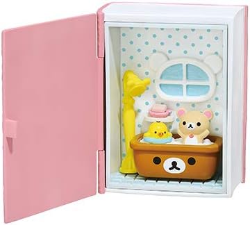Amazon Com Re Ment Miniature Rilakkuma Furniture Happy Little Book Set 3 Bath Room 1 Pack Toys Games