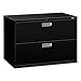 HON 2-Drawer Filing Cabinet - 600 Series Lateral or Legal File Cabinet, 42w by 19-1/4d, Black (H692)
