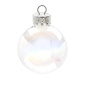 Glas helder transparant bal 6/8/10 CM open kerstbal kerstboom ornamenten cadeau hanger decoratie ballen