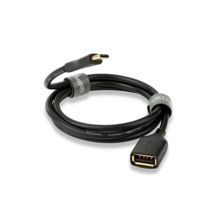 QED Connect USB A (F) to USB C (M) Cable (0.75m)