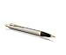 Parker IM Ballpoint Pen, Brushed Metal with Medium Point Black Ink Refill (1975559)
