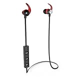 Bluetooth Headphone, Wireless Magnetic Sports Earphones with Mic , In Ear HD Stereo Sweatproof Earbuds for Running Noise Cancelling Headset for iphone/iPod/iPad/Samsung Galaxy Lemus Black