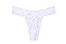5-Pack Women's Thin Lace Hollowed-Out T-Back Low Waist Ice Silk Sexy Cheeky Thong See-Through Panties