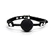 YZDING 1PC Exercise Collars With Black Silicone Ball gag