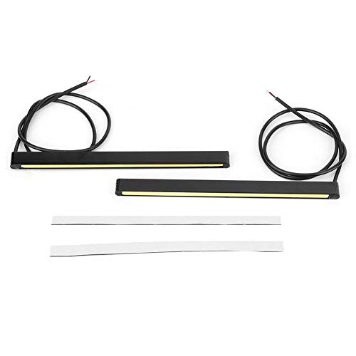 KIMISS COB feux diurnes haute luminosité LED DRL lampe de Modification de voiture(16cm-blanc)