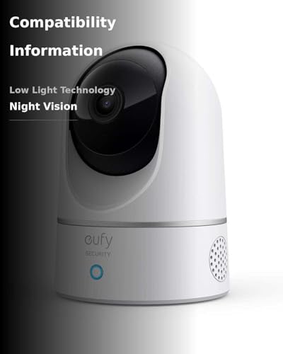 eufy Security Indoor Cam E220, Camera for home Security, Pan & Tilt, Dog/Pet Camera, 2K Wi-Fi Plug-in, Motion Tracking, Motion Only Alerts, Night Vision, HomeBase 3 Compatible, Voice Assistant Support - View 3