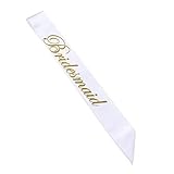 Bridesmaid Satin Sash，4 Pcs Bridal Shower Sash for Bachelorette Party Wedding Decorations Accessory