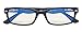 Anti Blue Light Computer Reading Glasses Reduce Eyestrain Eyeglasses Men Women(Black) without Strength