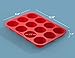 Skarles Superior Quality 12-Cup Silicone Mold - Non-Stick Muffin Pan Crafted of Thick, Solid Silicone. BPA-Free, Food-Grade Cupcake Pan | Dishwasher-Safe & Heat-resistant. Effortless Release (1)